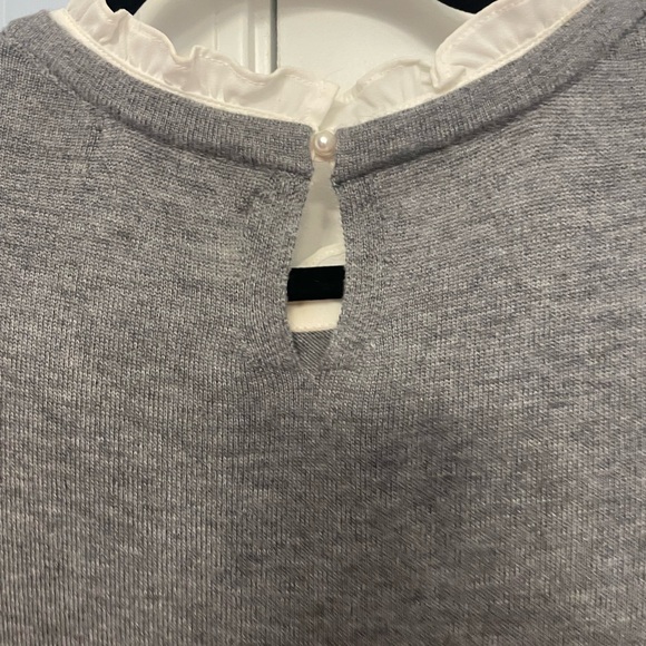 Tahari Gray Merino Wool Sweater Dress - Picture 6 of 9